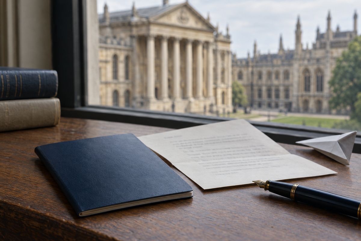 Reisepass, Anmeldebestätigung und Lehrbuch auf einem Schreibtisch – Vorbereitung auf das Visum